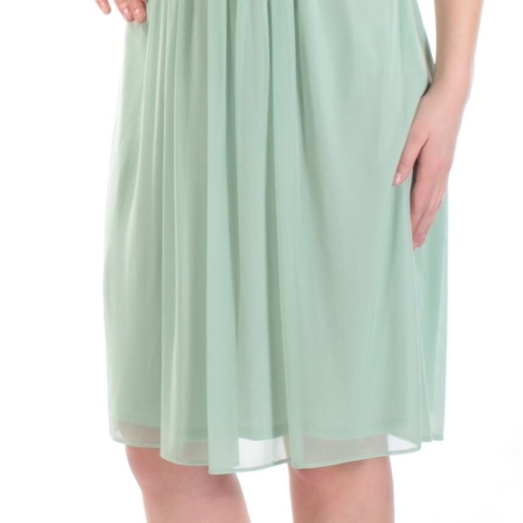 NWT Adrianna Papell Green Strapless Tulle Dress - Picture 2 of 5